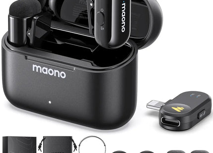 Micrófono Inalámbrico Maono WM622 PB2 | Receptor Lightning | Reducción de Ruido