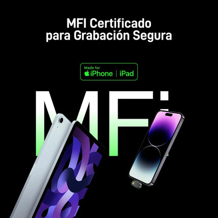 Micrófono Inalámbrico Maono WM622 PB2 | Receptor Lightning | Reducción de Ruido
