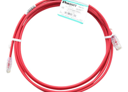 Panduit UTP28X10RD Patch Cord Cat6A UTP 28 AWG CM/LSZH Rojo de 10 pies