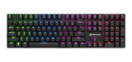 Teclado Gaming RGB Sharkoon PureWriter | Mecánico | Layout Inglés | Alámbrico | USB