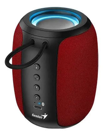 Parlante Genius SP-915BT | Bluetooth | Potencia 5W | Batería recargable | Sonido estéreo | Color Rojo
