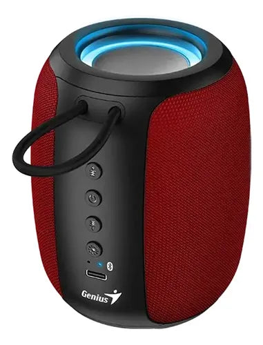 Parlante Genius SP-915BT | Bluetooth | Potencia 5W | Batería recargable | Sonido estéreo | Color Rojo