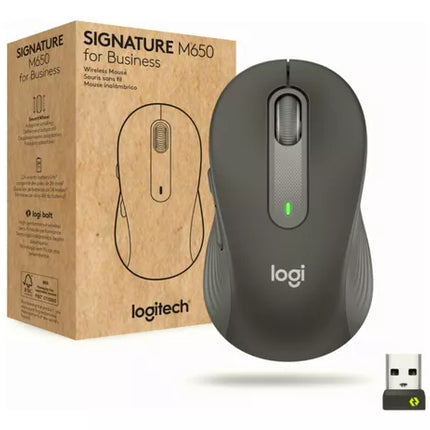 Mouse Logitech Signature M650 Inalámbrico | Bluetooth | 1000 DPI | USB