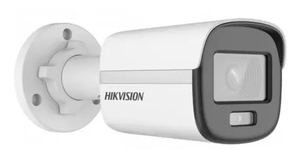 Cámara seguridad Hikvision DS-2CD1067G2H-LIU vista lateral mostrando diseño bullet compacto