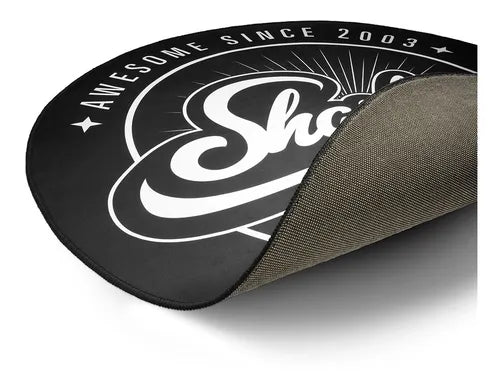 Alfombrilla Sharkoon para Silla | Protección de Suelo | Antideslizante | Redonda | 120cm | Negra