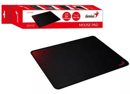 Mouse pad Genius G-Pad 230S sobre escritorio mostrando uso en oficina