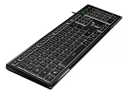 Teclado Genius SlimStar 820 | Alámbrico USB | Membrana | Español | Diseño Slim | Negro