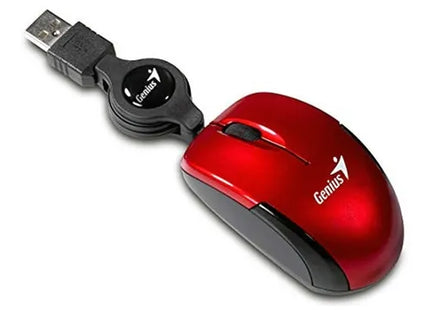 Mouse compacto Genius RS2 diseño ergonómico para viaje vista lateral derecha