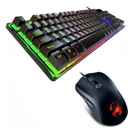 Teclado y Mouse Gaming Genius Scorpion KM-GX6 | Español | Iluminación RGB | Conexión USB