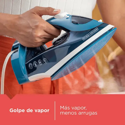 Black + Decker plancha de vapor cable retractil - ICR004B-LA