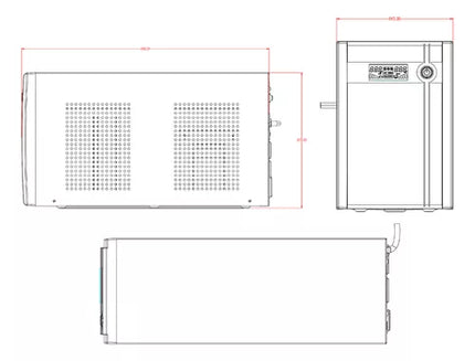 UPS Hikvision DS-UPS3000-X | 3000VA / 2400W | Doble Conversión Online | Torre