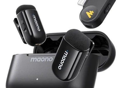 Micrófono Inalámbrico Maono WM622 PB2 | Receptor Lightning | Reducción de Ruido