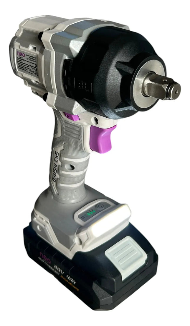 Neo Llave Impacto 20V 4Ah 1100N·m, LI121000/20k2-4