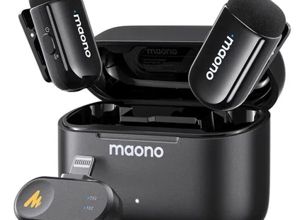 Micrófono Inalámbrico Maono WM622 PB2 | Receptor Lightning | Reducción de Ruido