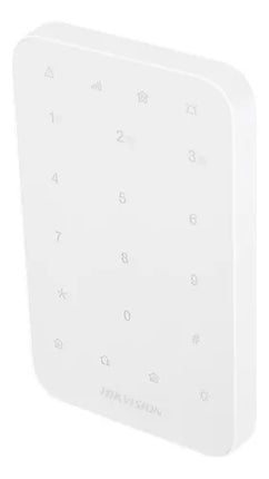 Teclado Inalámbrico LED para Alarma Hikvision DS-PK1-E-WB | 900m Alcance | 433MHz