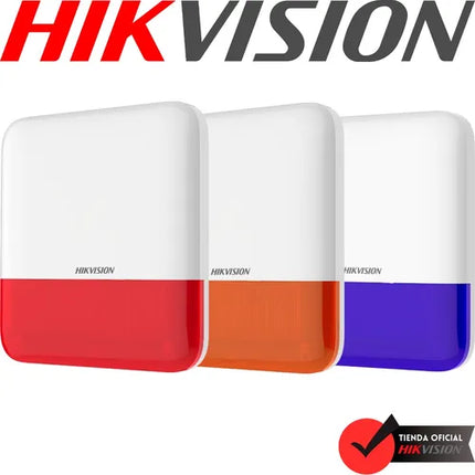 Sirena Externa Inalámbrica Hikvision DS-PS1-E-WB | 110dB | 1600m RF | IP65 | 433MHz