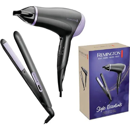 Remington combo secadora essential + plancha de cabello - D3016GP-110F