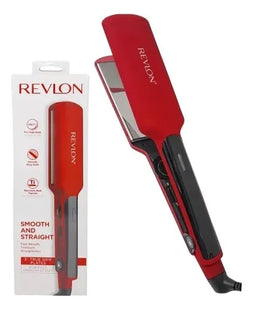 Alisadora Titanium Roja 2” Revlon | Para un alisado rápido y brillante en cabello largo o abundante