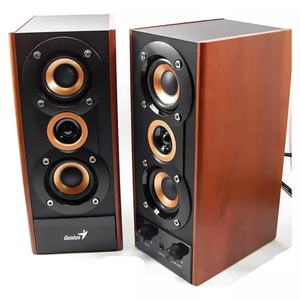 Parlantes Genius SP-HF800BT | 20W RMS | Bluetooth 5.3 | USB Playback | Madera
