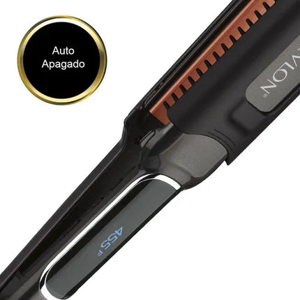 Alisadora Extra Larga con Cera Revlon RVST21 | Para un alisado profesional y protección con cera