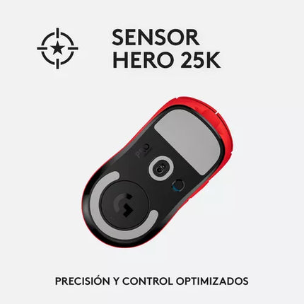 Mouse Logitech G Pro X Superlight | Inalámbrico | Sensor HERO 25K | Receptor USB