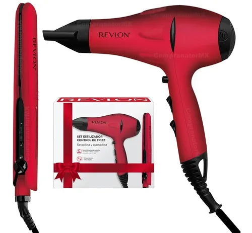 Set Estilizador Control Frizz Rojo 20un Revlon | Para mantener tu peinado en su lugar sin frizz