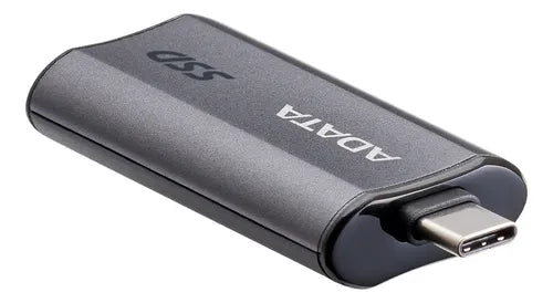 Disco Duro Externo Sólido ADATA SC750 | 500GB | USB 3.2 Gen2 | Hasta 1,050/1,000 MB/s | Conector Tipo-C Retráctil | SC750-500G-CCBK
