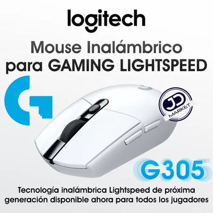 Mouse Logitech G305 Lightspeed | Inalámbrico | Sensor HERO 12K DPI | Ultraligero