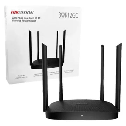Router Inalámbrico Hikvision DS-3WR12GC | 5GHz AC1200 | Doble Banda | Puerto Gigabit