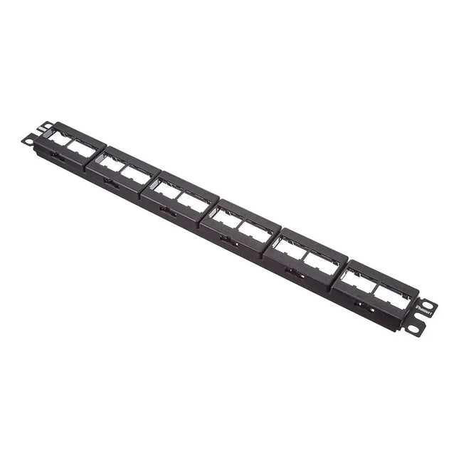 Panduit Patch Panel Modular Mini-Com 24 Puertos 1U, CPP24WBLY