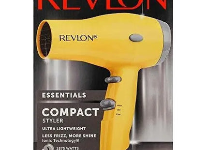 Secadora Style and Go 1875W Revlon Amarilla | Para secar tu cabello con potencia y estilo en cualquier lugar
