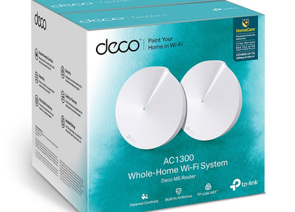 Contenido completo caja Deco M5 2-Pack con accesorios incluidos