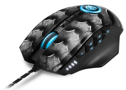 Mouse Gaming RGB Sharkoon Drakonia II | 8200 DPI | 11 Botones Programables | Iluminación RGB | Alámbrico