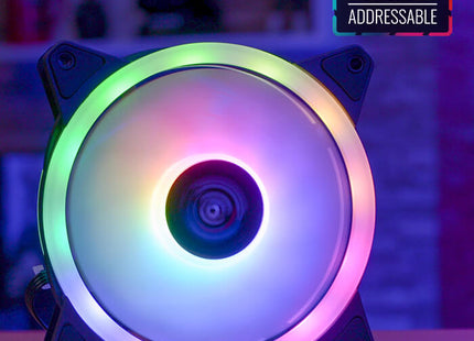 Abanico AeroCool Duo 12 ARGB 6-Pin | 120mm | Iluminación RGB