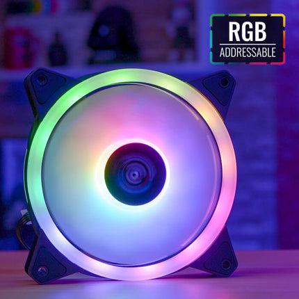 Abanico AeroCool Duo 12 ARGB 6-Pin | 120mm | Iluminación RGB