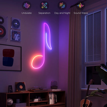 Luces Govee H61D4 Neon Rope Light 2S | 4 Metros | RGBIC | Wi-Fi + Bluetooth | Flexible | Negro