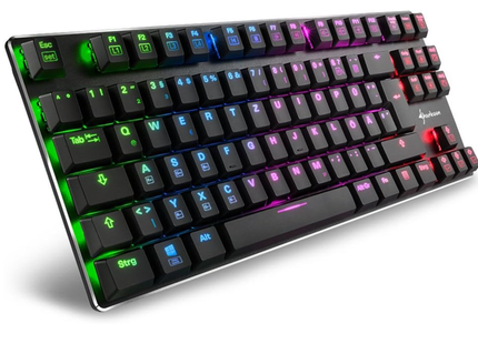 Teclado Gaming Sharkoon PureWriter TKL | 60% | Kailh Red | RGB | Alámbrico USB | Inglés