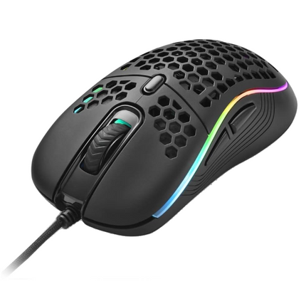 Mouse Gaming Sharkoon Light² S | 78g | PixArt PAW3327 | 8 Botones | RGB | Alámbrico USB