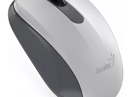 Vista lateral izquierda del mouse Genius NX-8008S mostrando diseño ergonómico ambidiestro