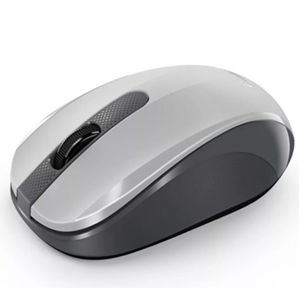 Mouse Genius RS2 NX-8008S | Inalámbrico con Receptor USB | 1200 DPI | Diseño Ambidiestro | Blanco/Gris