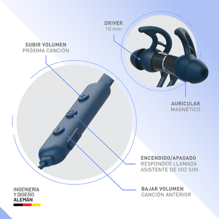 Audífono Thonet & Vander VR100 | Inalámbrico Bluetooth | Neckband