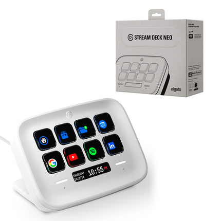 Teclado Streaming Elgato Stream Deck Neo | 8 Teclas | USB-C 2.0 | 10GBJ9901