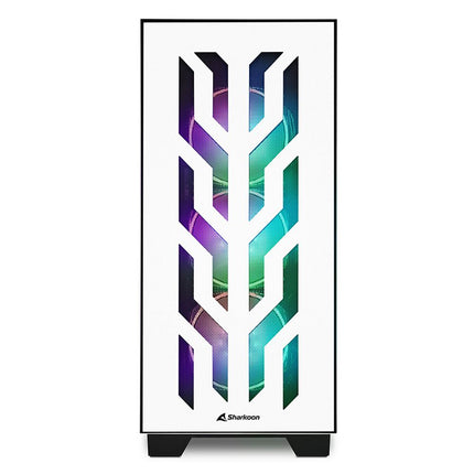 Case Sharkoon ELITE SHARK CA300T | Mid Tower | ATX | White | Vidrio templado | ARGB