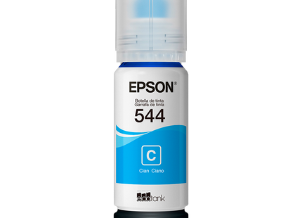 Botella Tinta Epson EcoTank T544 Cian, T544220