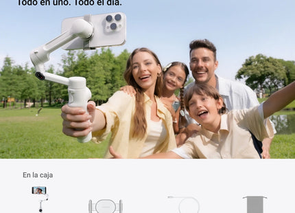Insta360 Estabilizador con Rastreador IA Blanco, Flow 2
