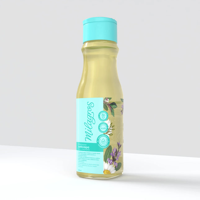 Milagros Shampoo Anticaspa Pro Crecimiento - vista frontal