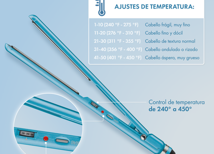 Pack Planchas Nano Titanium 1” + 1” BaByliss | Para cabello fino a normal | Tecnología Nano Titanium | Doble tamaño para precisión