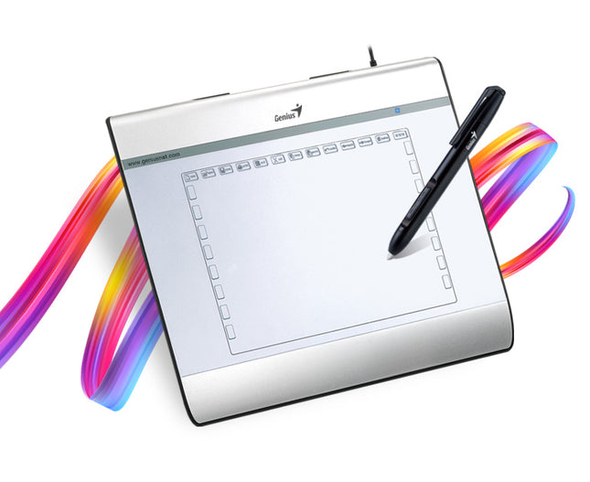 Tableta Gráfica Genius EasyPen i608 | 6” x 8” | 2048 Niveles de Presión | Resolución 5120 LPI | USB
