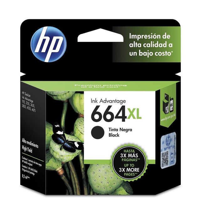 HP cartucho negro 480Pgs #664Xl F6V31Al
