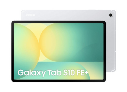 Samsung Galaxy Tab S10 FE+ vista frontal pantalla 13.1 pulgadas encendida
